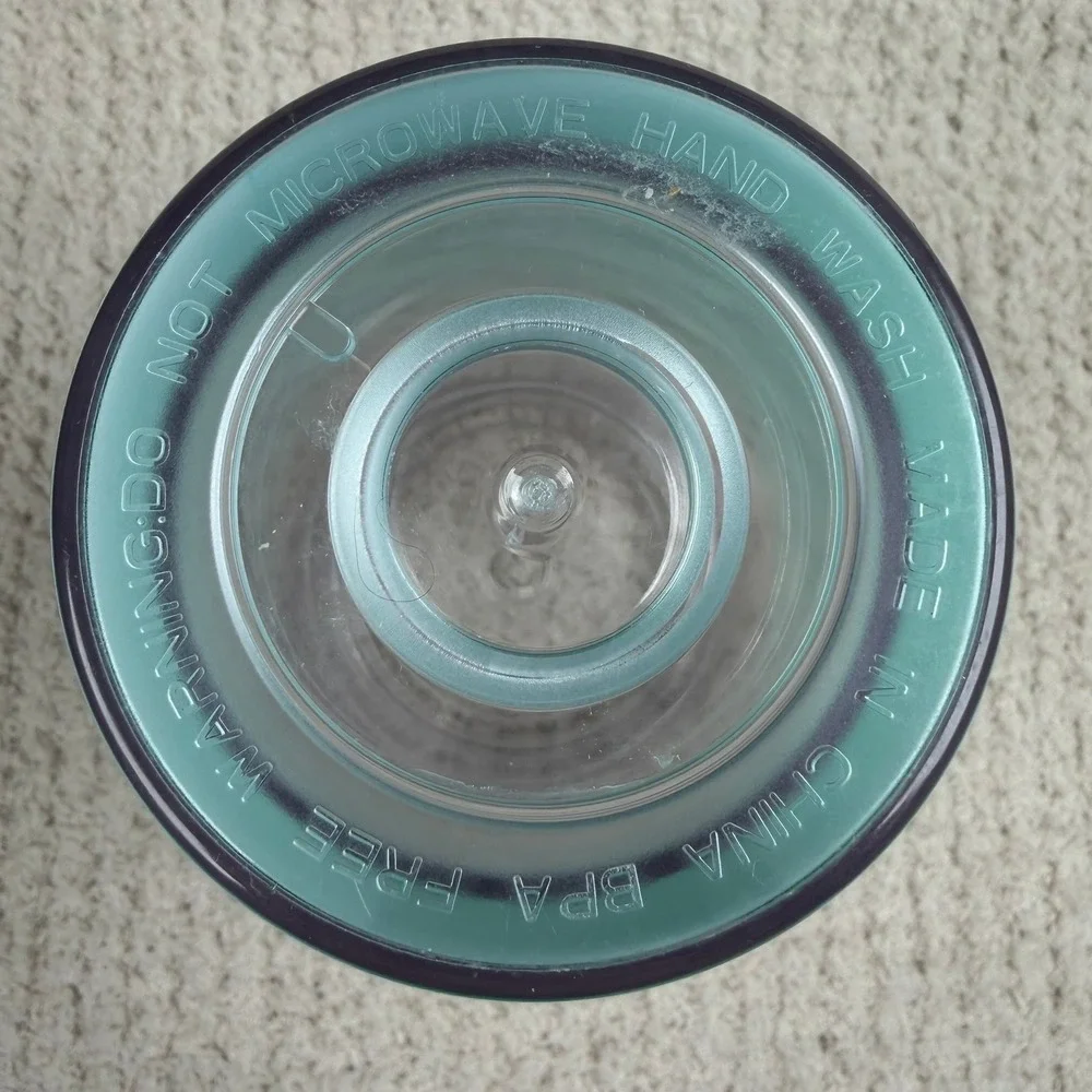 Kate Spade New York Insulated Tumbler Initial S Turquoise Blue Gold Monogram Cup